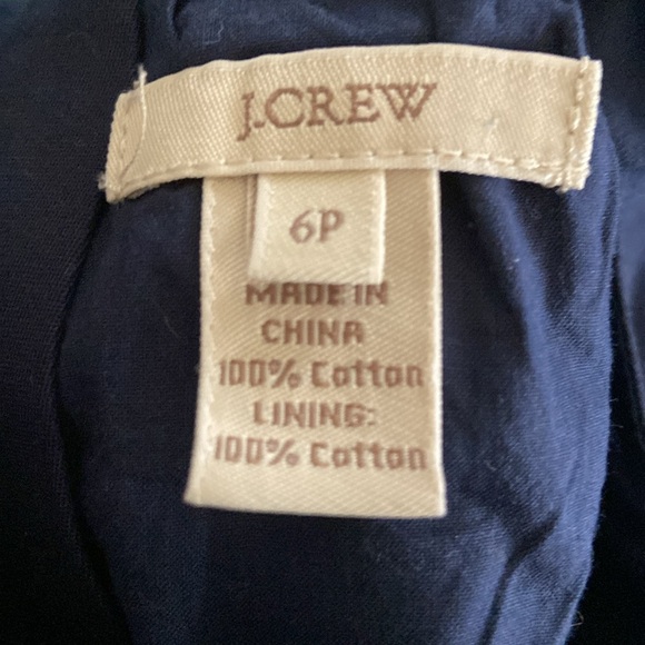 J. Crew A-Line Cotton Dress with Pockets - 6P - Picture 2 of 3
